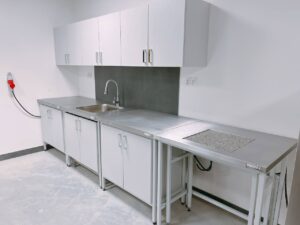 Na zdjęciu przedstawiono laboratorium budowlane - realizacja jorlab